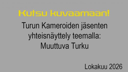 Kutsu kuvaamaan muuttuvaa Turkua!